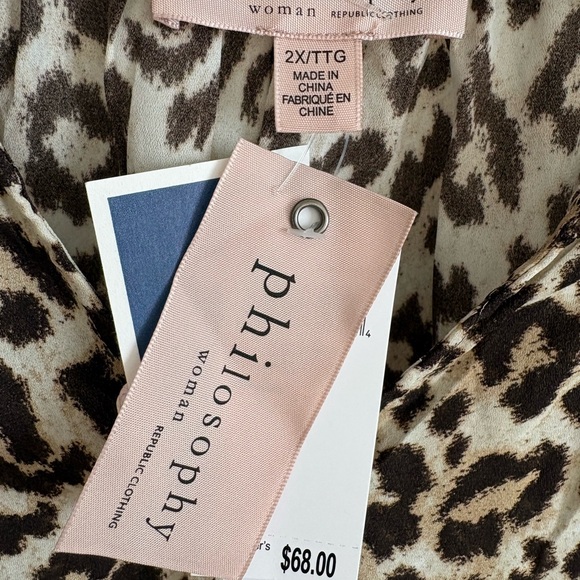 Philosophy Animal Print Blouse - Picture 2 of 7